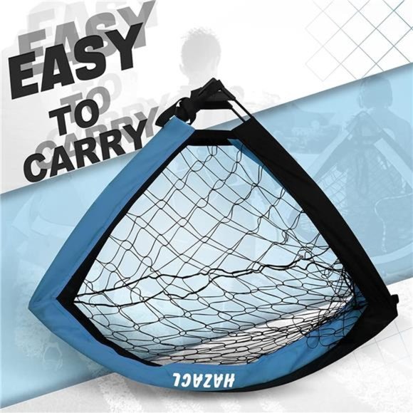 Kid Soccer Goal Portable Soccer Net Large Pop Up Soccer Goal Net with Carry Bag - Picture 4 of 7